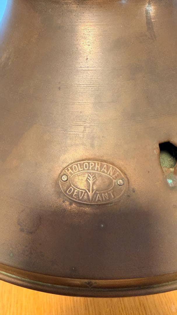 1920年代製 フランスヴィンテージ ペンダントライト 　メタル プリズムガラス