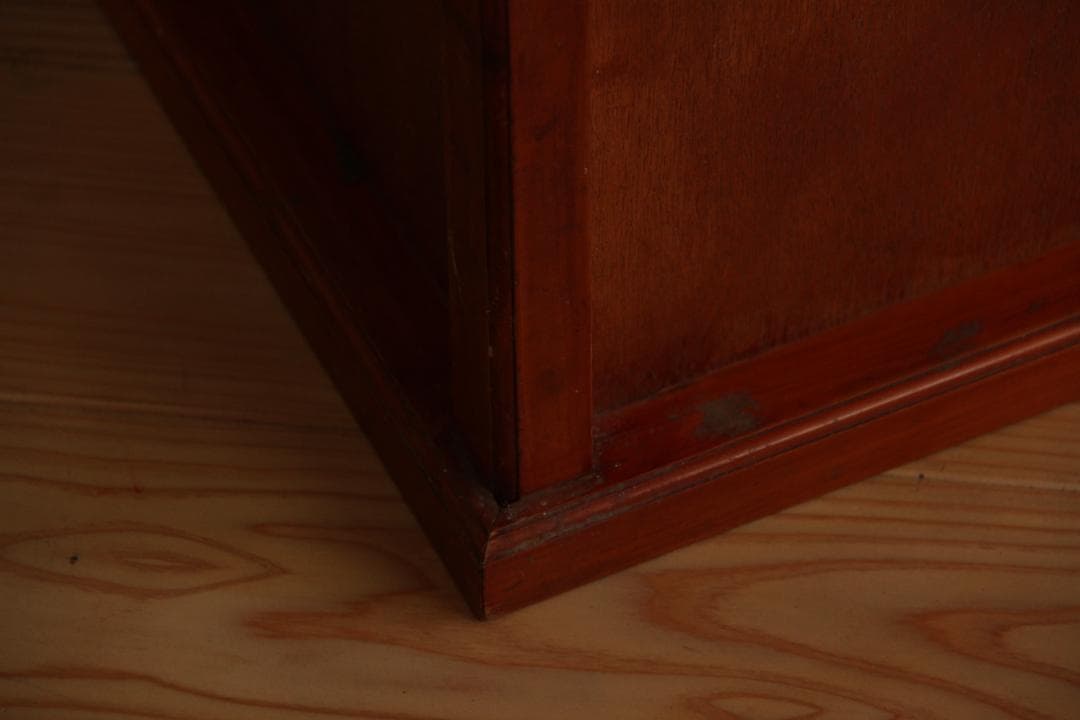 ガラス棚　デイズプレイ棚　店舗什器　棚　木製アンティーク　高さ約90㎝