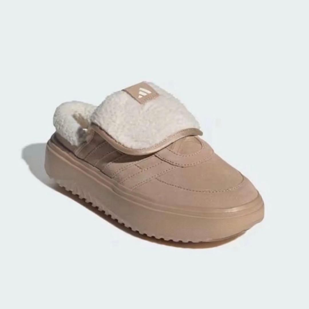 韓国限定adidas アディダス23.0㎝ グランドコートミュール　ボアサンダル