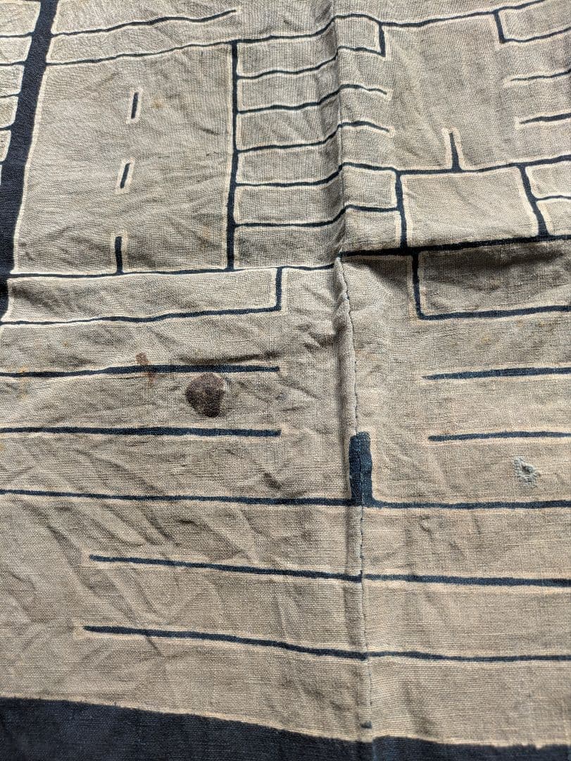 値引　珍品⑧古布時代物アンティークレトロ　貴重　藍染半纏　　インテリア　リメイク