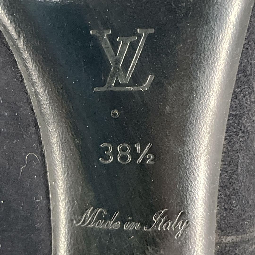 ルイヴィトン　ロングブーツ　フェアリーライン　ブラック　スウェード　38 1/2