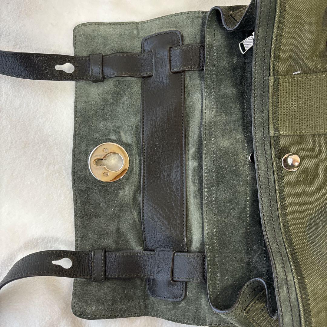 【伊勢丹限定】イヴサンローラン ミューズトゥ ミリタリーキャンバス × レザー