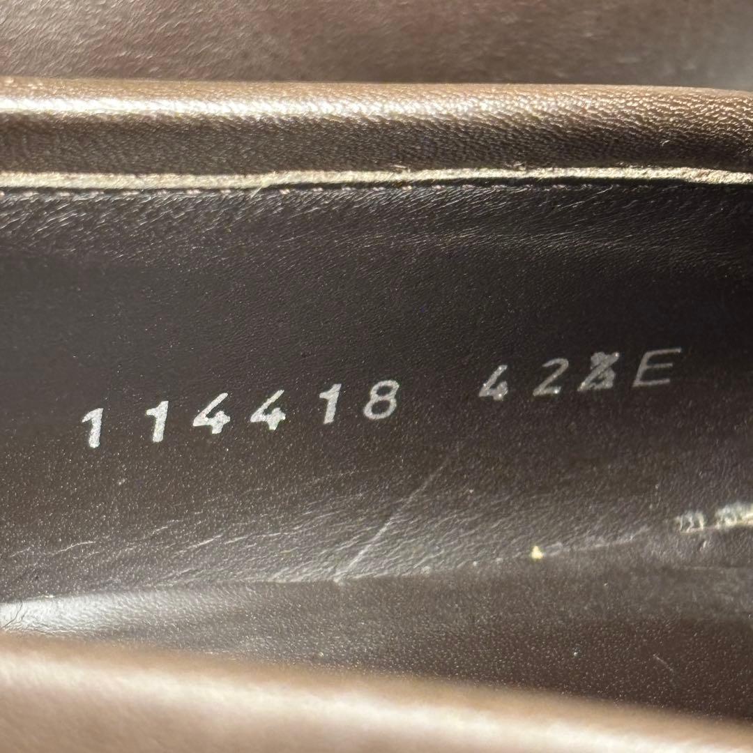 【美品】27.5cm グッチ ホースビット ローファ― 茶色 レザー ビジネス