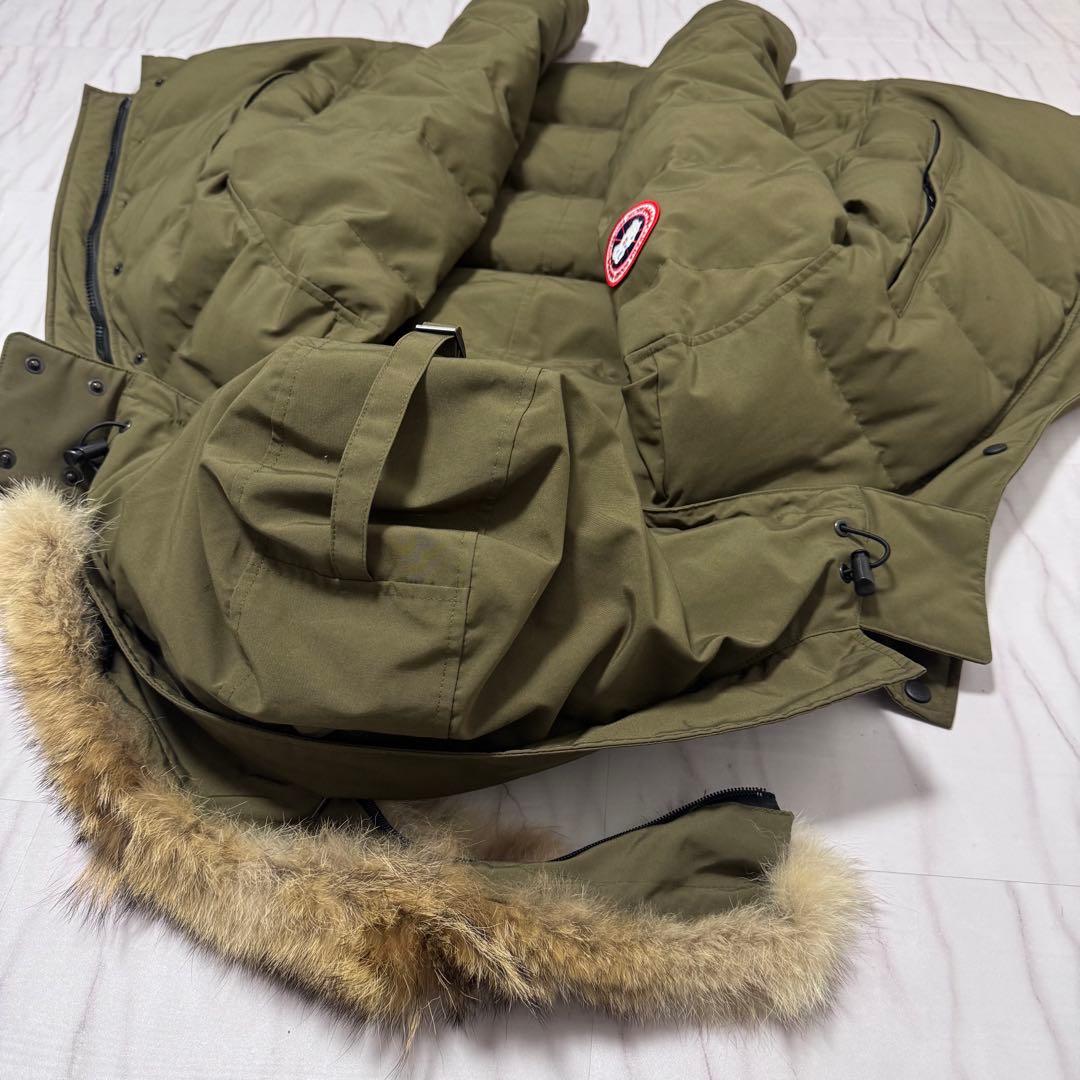カナダグース ウィンダムパーカー 3way ダウン コヨーテファー カーキ S