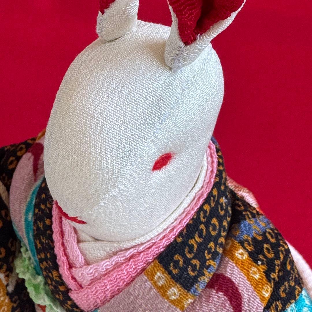 うさぎ雛　兎のひな人形　ちりめん細工