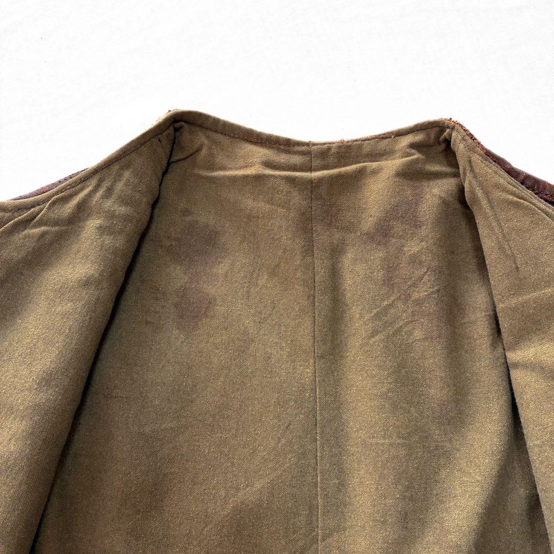 40s イギリス軍 レザー ジャーキンベスト フランス軍 ドイツ軍 ユーロ