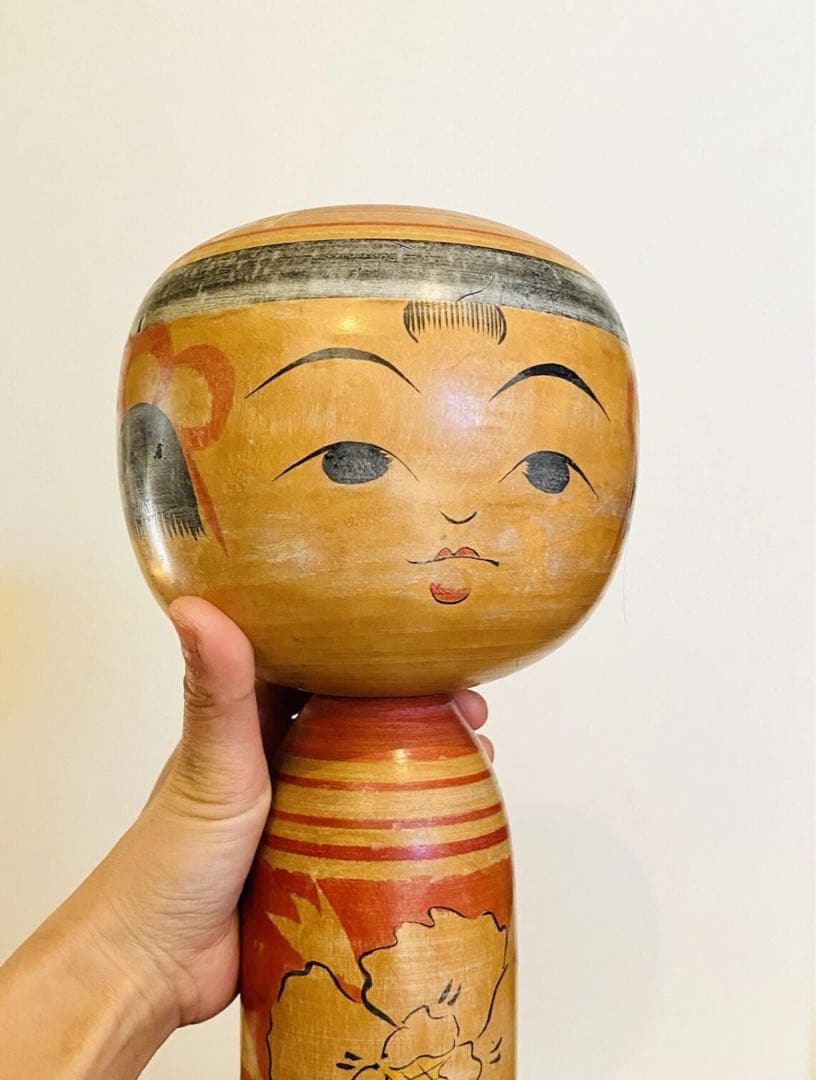 中古　こけし　日本　人形　木製　特大　本多伸夫　55cm コレクション　伝統