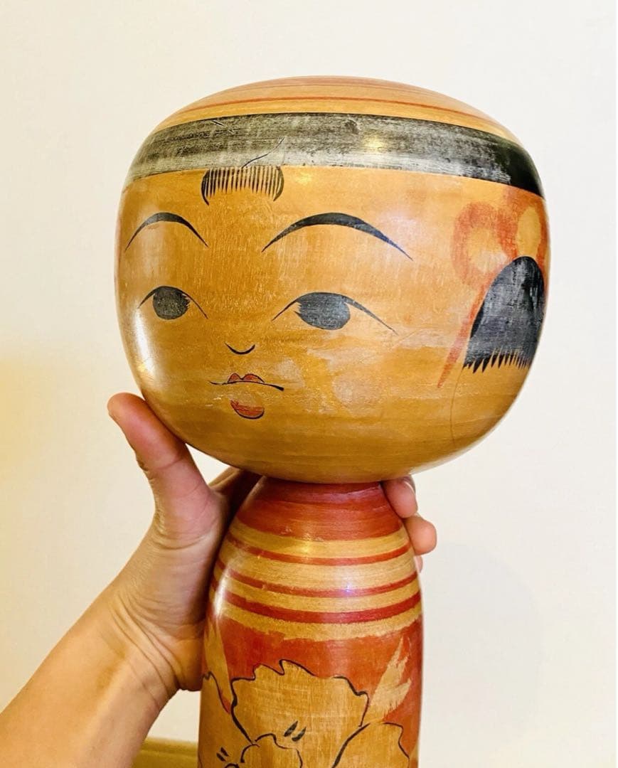 中古　こけし　日本　人形　木製　特大　本多伸夫　55cm コレクション　伝統