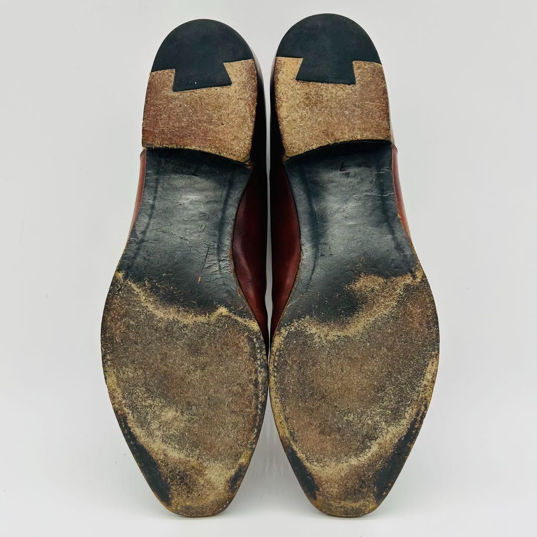 SHETLANDFOX ブライトン ストレートチップ US7 ブラウン 内羽根