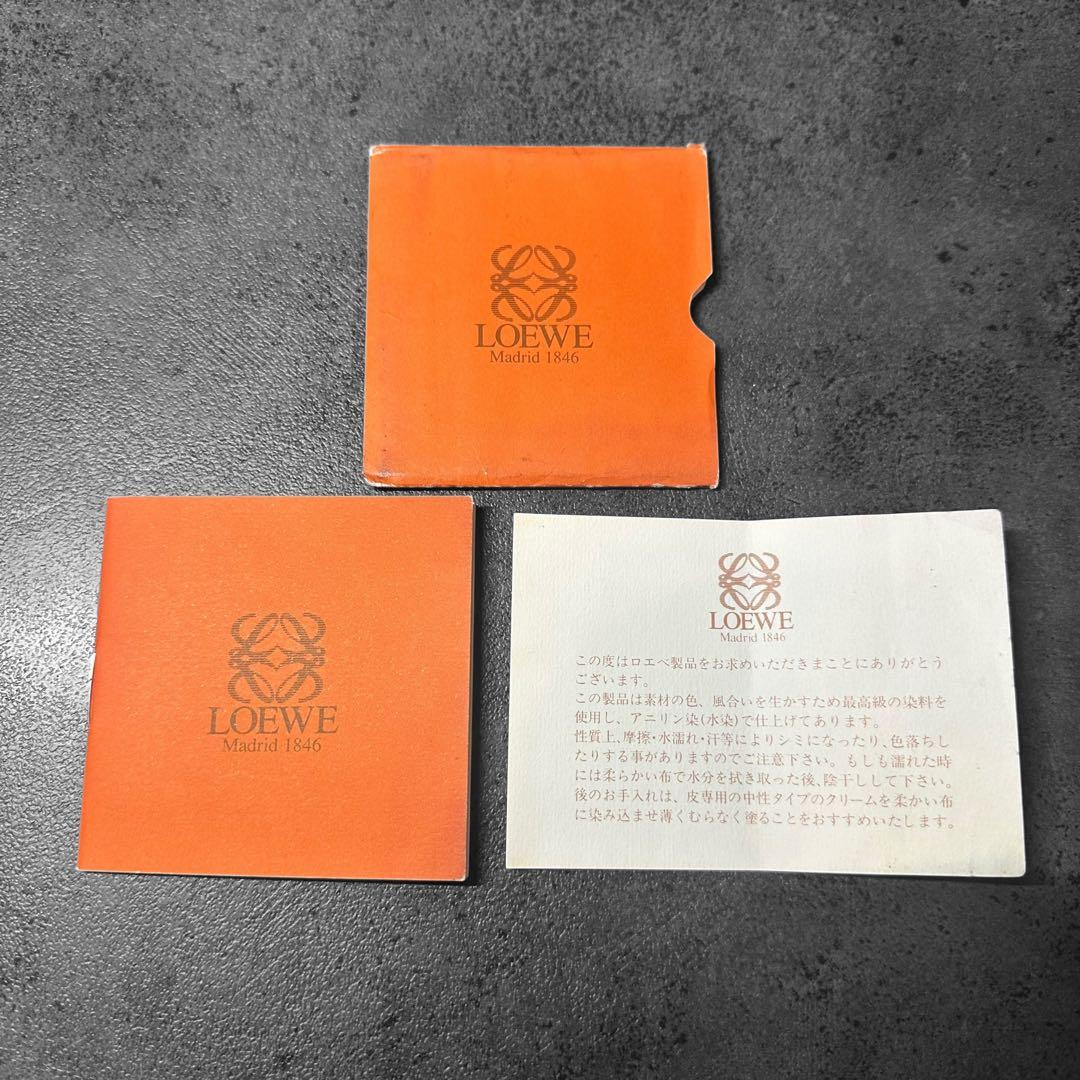 LOEWE アナグラム　レザー　本革　シボ革　ビジネスバッグ　ブリーフケース