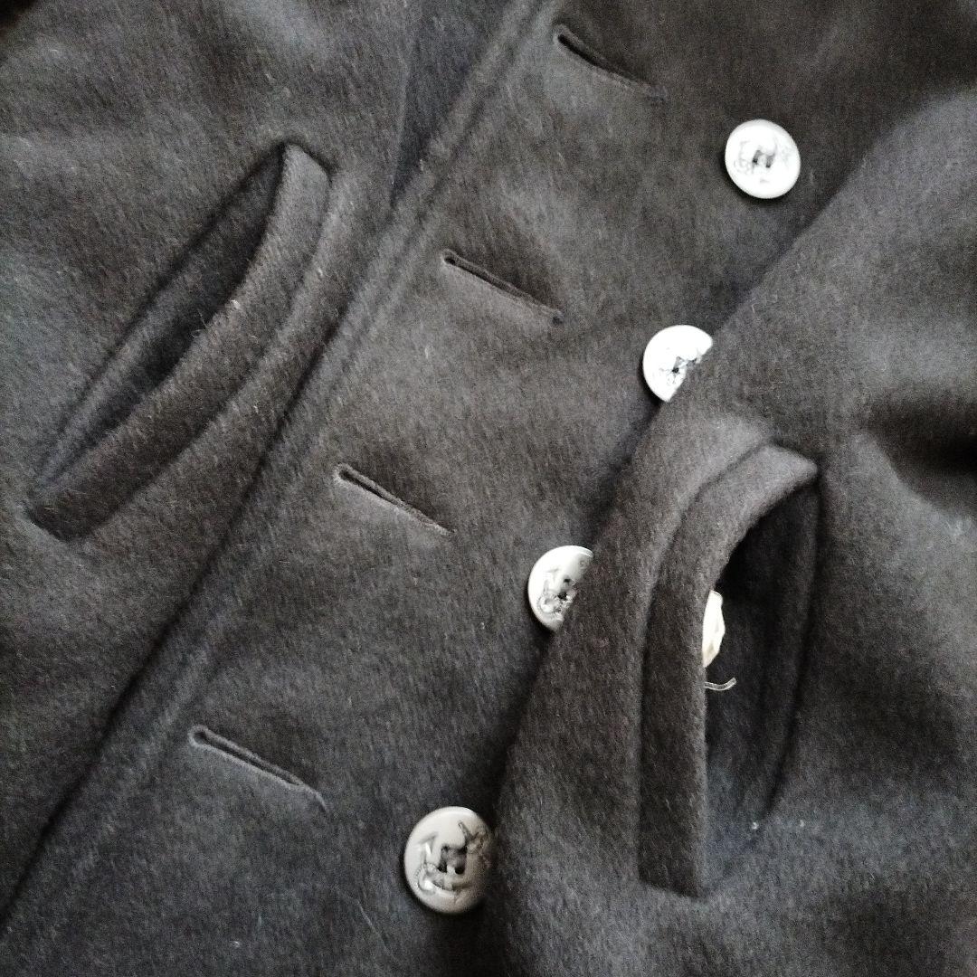 美品 USA製 ショット 740N メルトンウール ピーコート ブラック 20