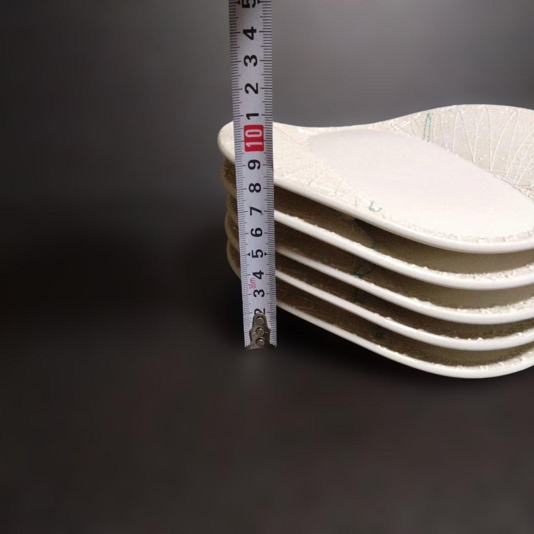 未使用 有田焼 古千窯 湾曲プレート5枚　お祝い