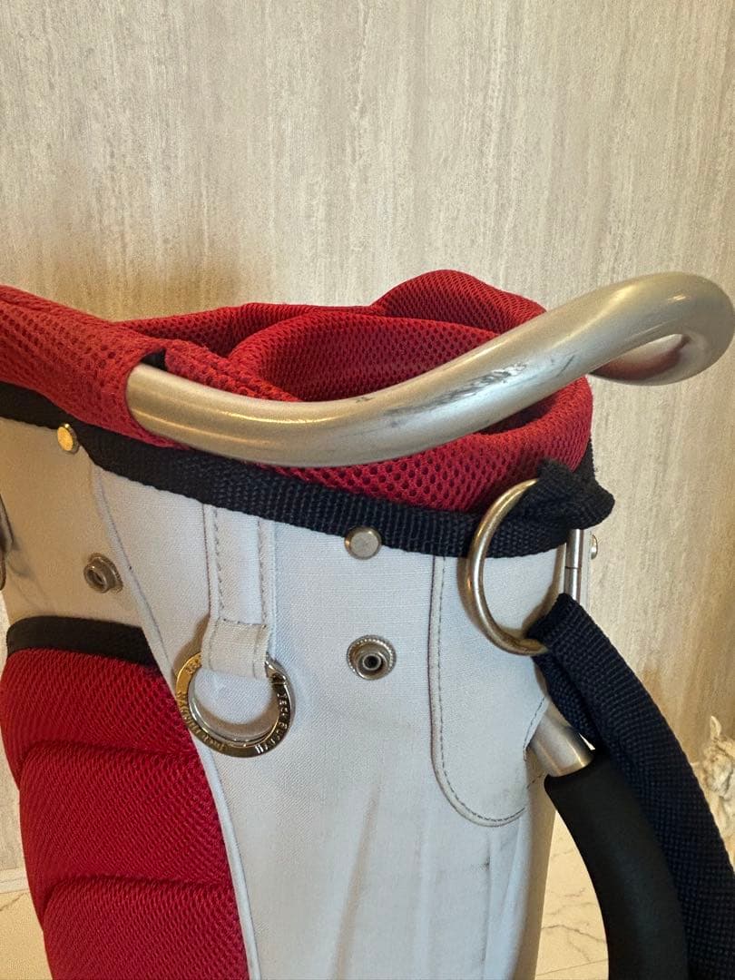 JACK BUNNY キャディバッグ グレー/レッド