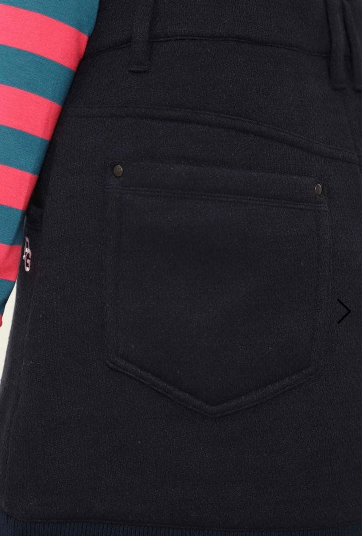 ★パーリーゲイツPEARLYGATESセーターフリーススカート新品未使用ネイビー