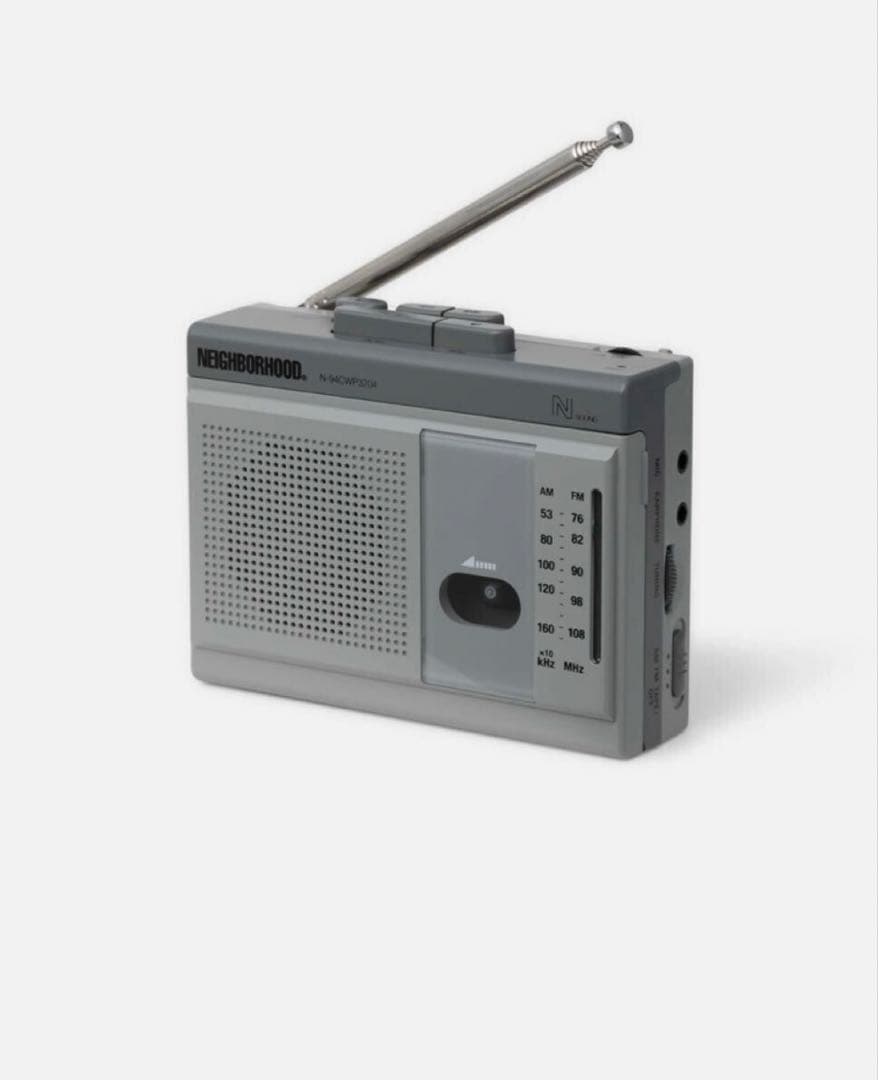 NEIGHBORHOOD MINI BOOMBOX グレー ラジオ カセット