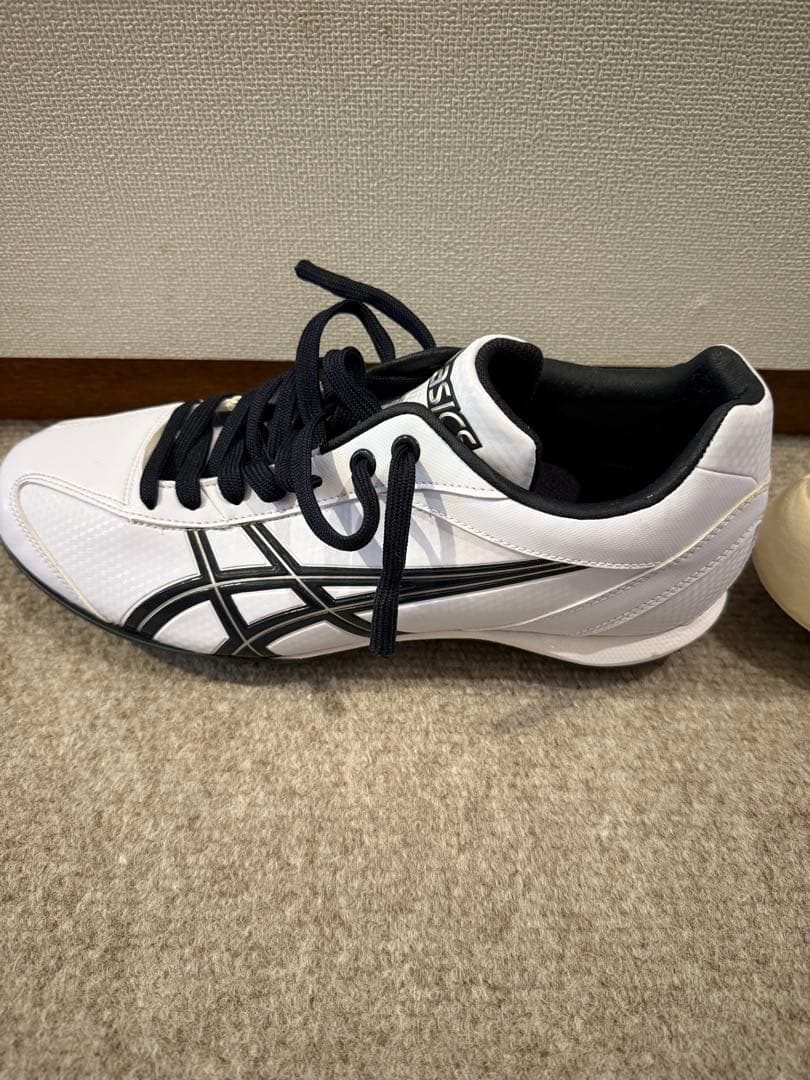 asics 野球　スパイク　シューズ 26.5cm ホワイト/ブラック