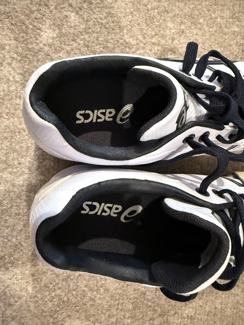 asics 野球　スパイク　シューズ 26.5cm ホワイト/ブラック