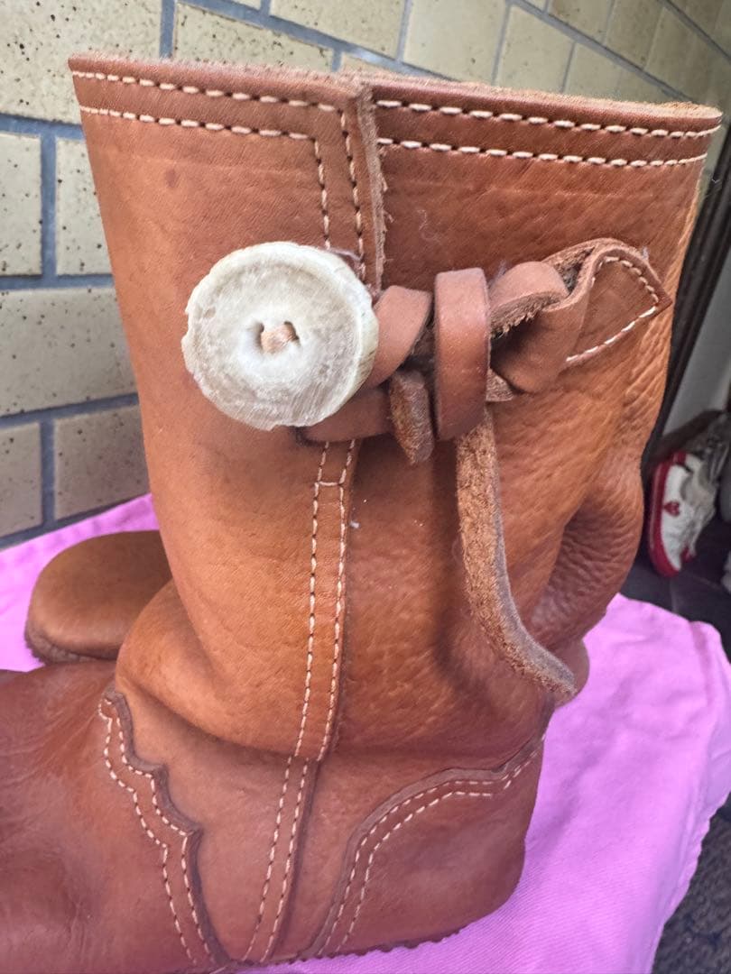 COMME des GARÇONS ブラウンショートブーツ