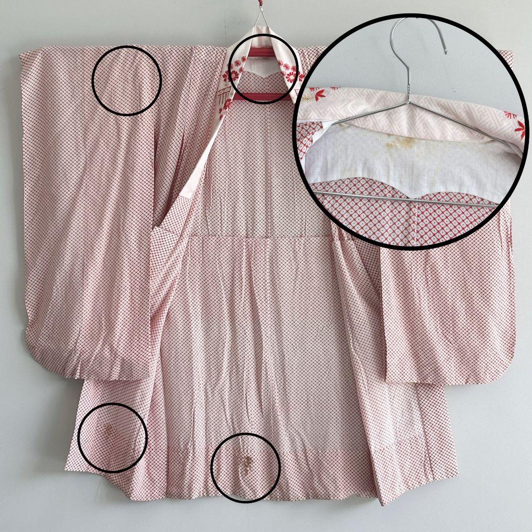 【昭和レトロセット】　七五三　7歳女の子　小物セット　朱地　51528