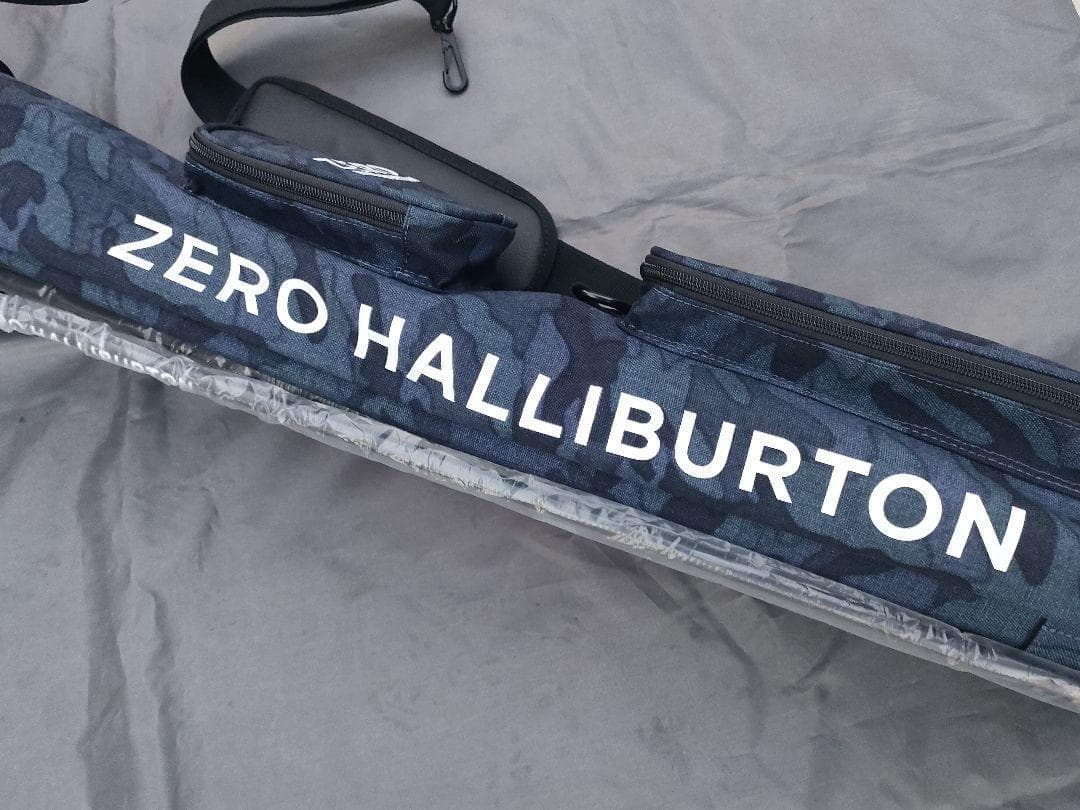 未使用品 ゼロハリバートン ネイビーカモ ゴルフバッグ ミニキャディバッグ
