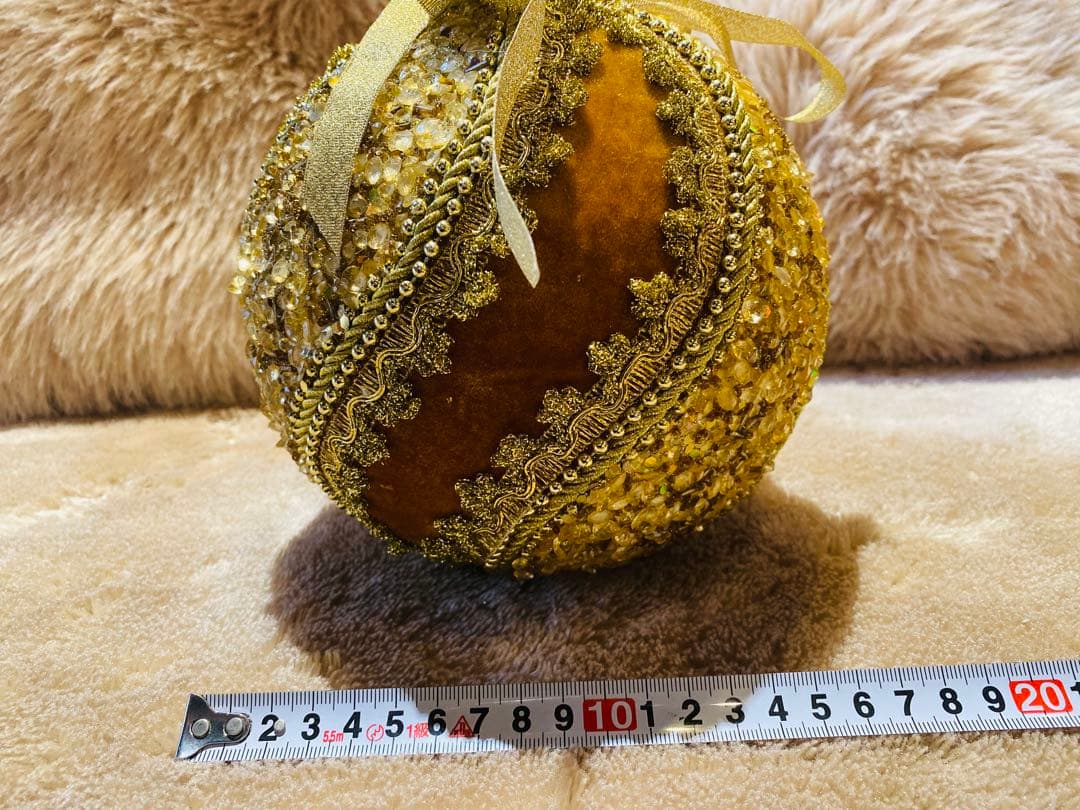 クリスマスオーナメント　ゴールド　ボール クリスマス用 2個セット