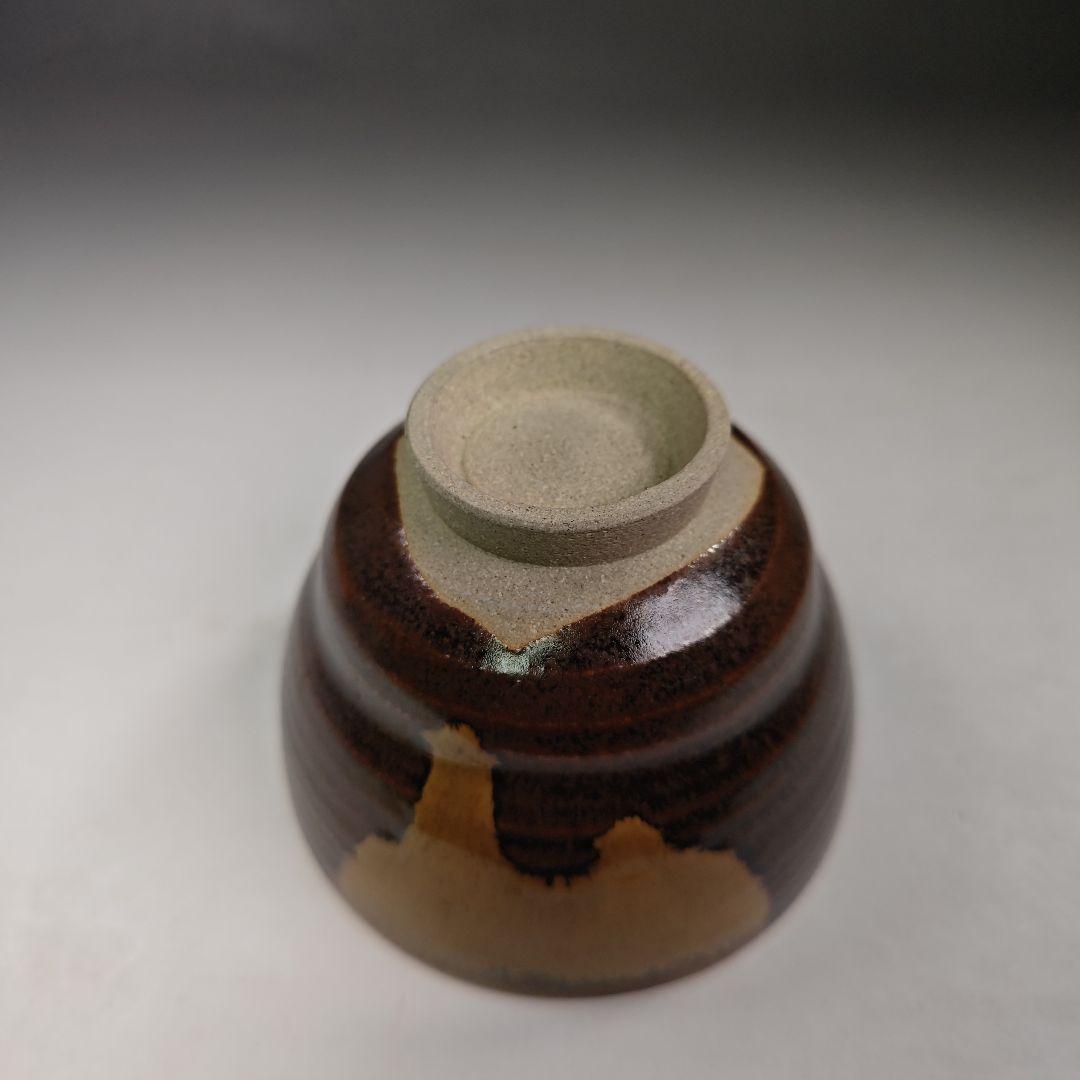 イ359 茶碗『膳所焼胴〆茶碗　共箱』『淡海ぜぜ　陽炎園造』抹茶碗　茶道具