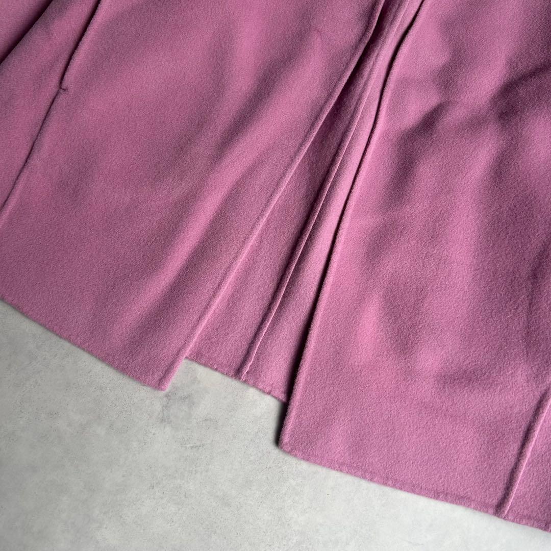 ルルウィルビー 24AW シャルムビーバーリバーミドルコート マフラー ベルト