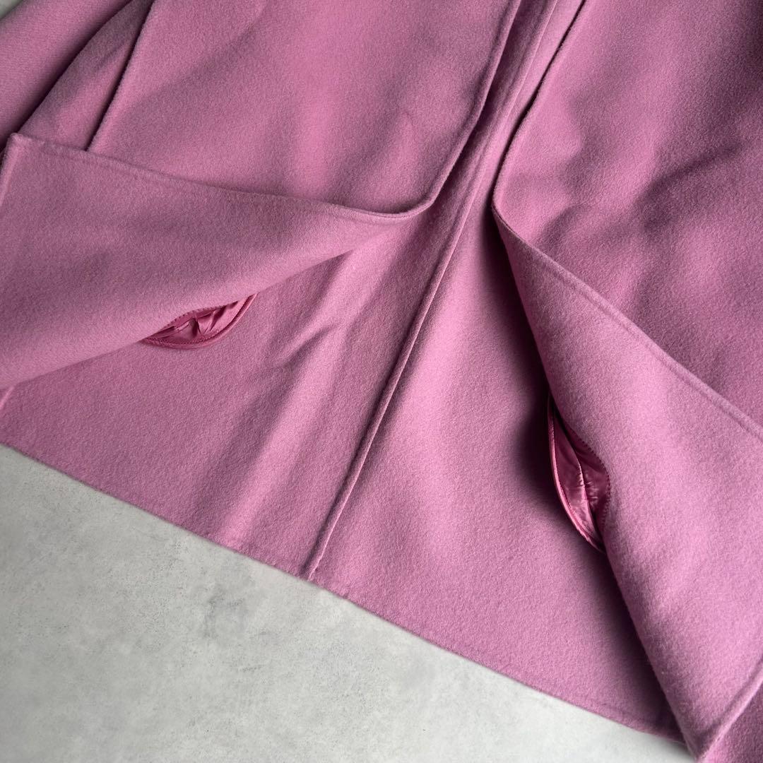 ルルウィルビー 24AW シャルムビーバーリバーミドルコート マフラー ベルト