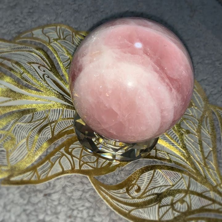 ローズクォーツ　スフィア（丸玉）