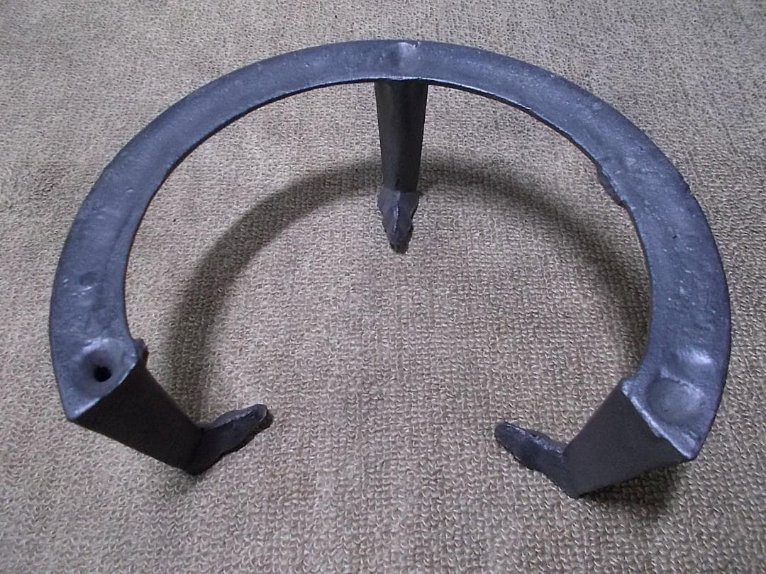 茶道具 風炉釜セット 未使用五徳 唐銅風炉 茶釜 釜環 送料込み