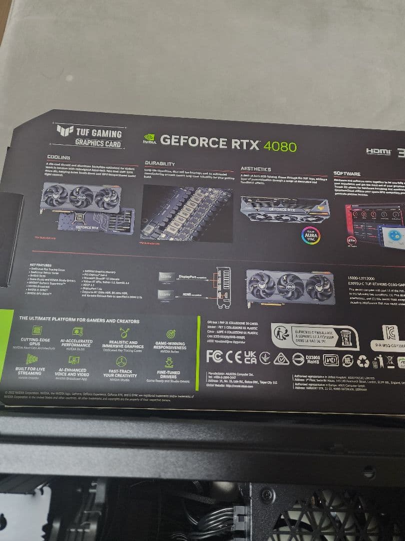 グラフィックボード・グラボ・ビデオカード ASUS TUF Gaming GeForce RTX 4080 OC