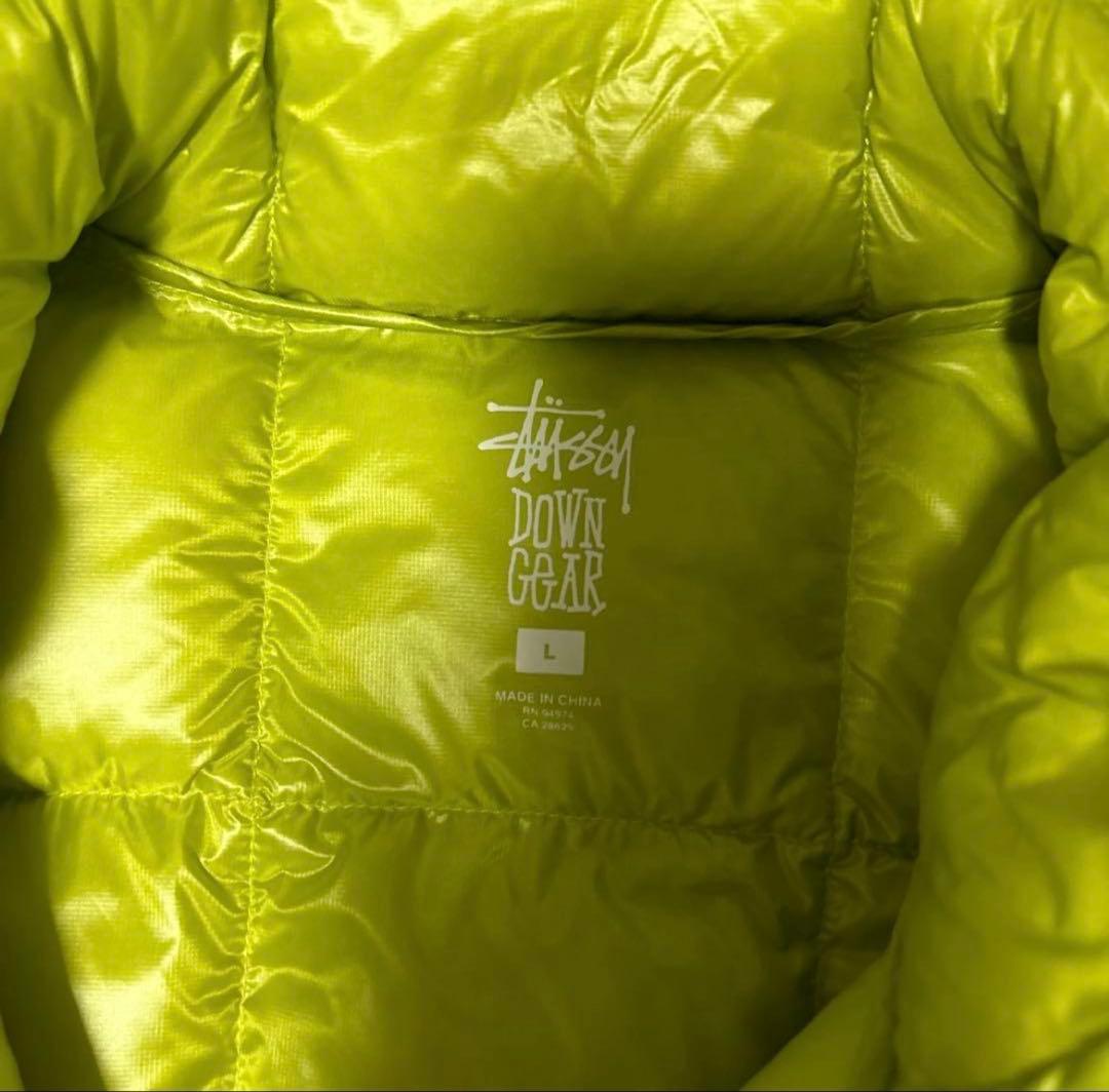 Stussy ダウンジャケット L ライムグリーン
