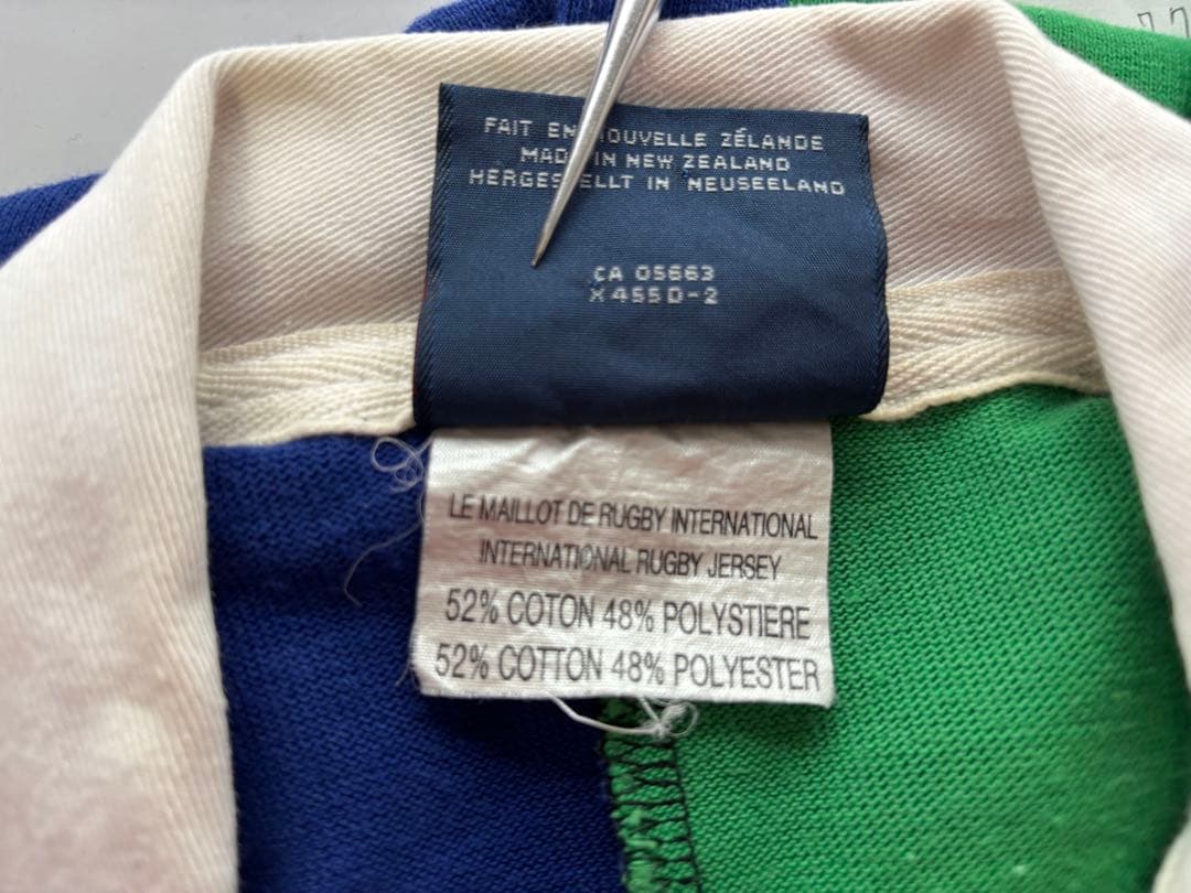 CANTERBURYカンターベリー　マルチカラー ラガーシャツ 長袖