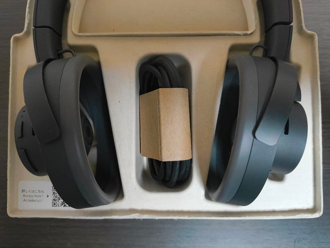 nwm ONE ワイヤレスヘッドホン 耳スピ MBH001 ダークグレー