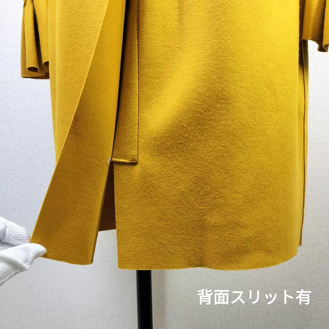 ランバン　LANVINCOLLECTION　ボリュームスリーブワンピ　マスタード