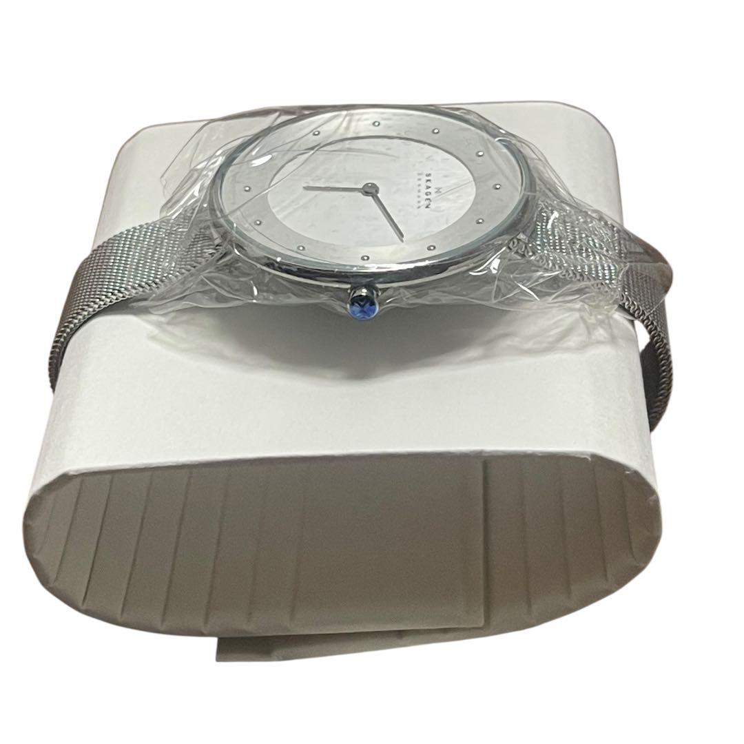 SKAGEN シルバー ミニマリスト時計 箱付き