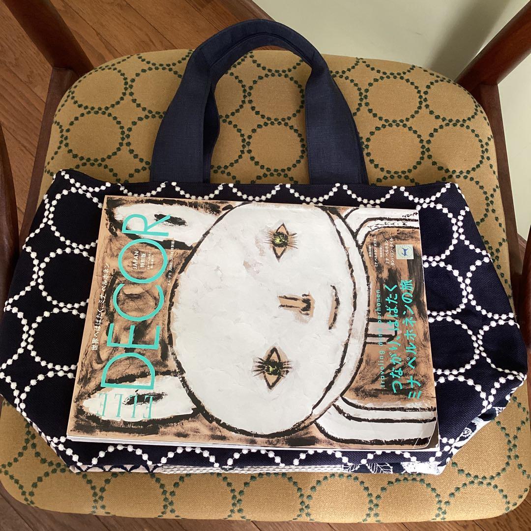 ミナペルホネンタンバリン&パッチワークトートバッグハンドメイド