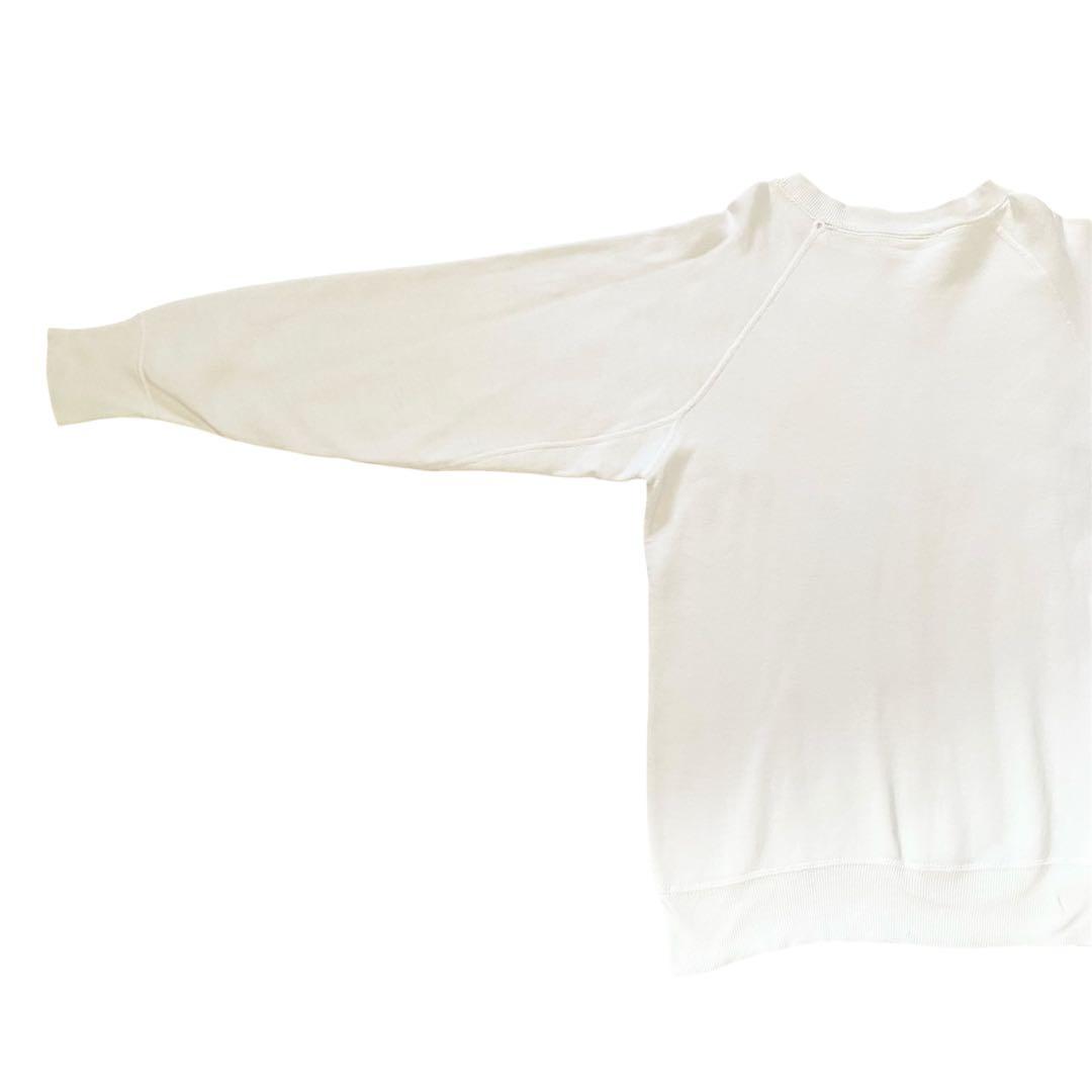 b*y様 60s スウェット 希少 ホワイト ラグラン 100%コットン ヴィン