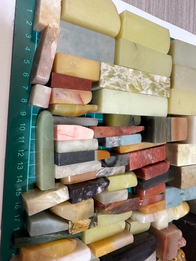 訳あり品　篆刻　印材　印石　まとめ　書道　落款　遊印　　ヒビ　使用済みなどなど