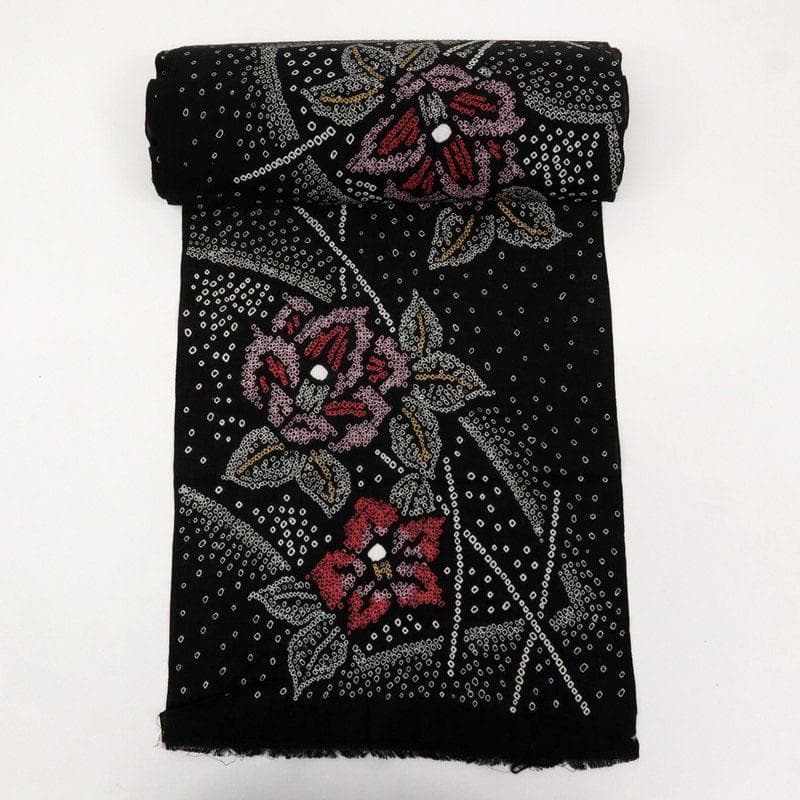 《みつ★手縫い仕立て＋居敷＋しぼり＊浴衣地紙に椿の花模様■反24-139》