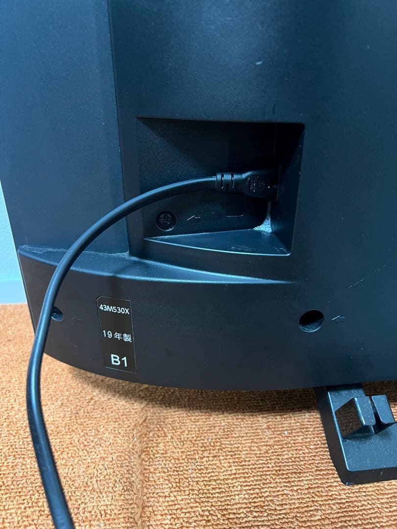 東芝 43V型 4Kチューナー搭載 液晶テレビ レグザ 43M530X W録画○