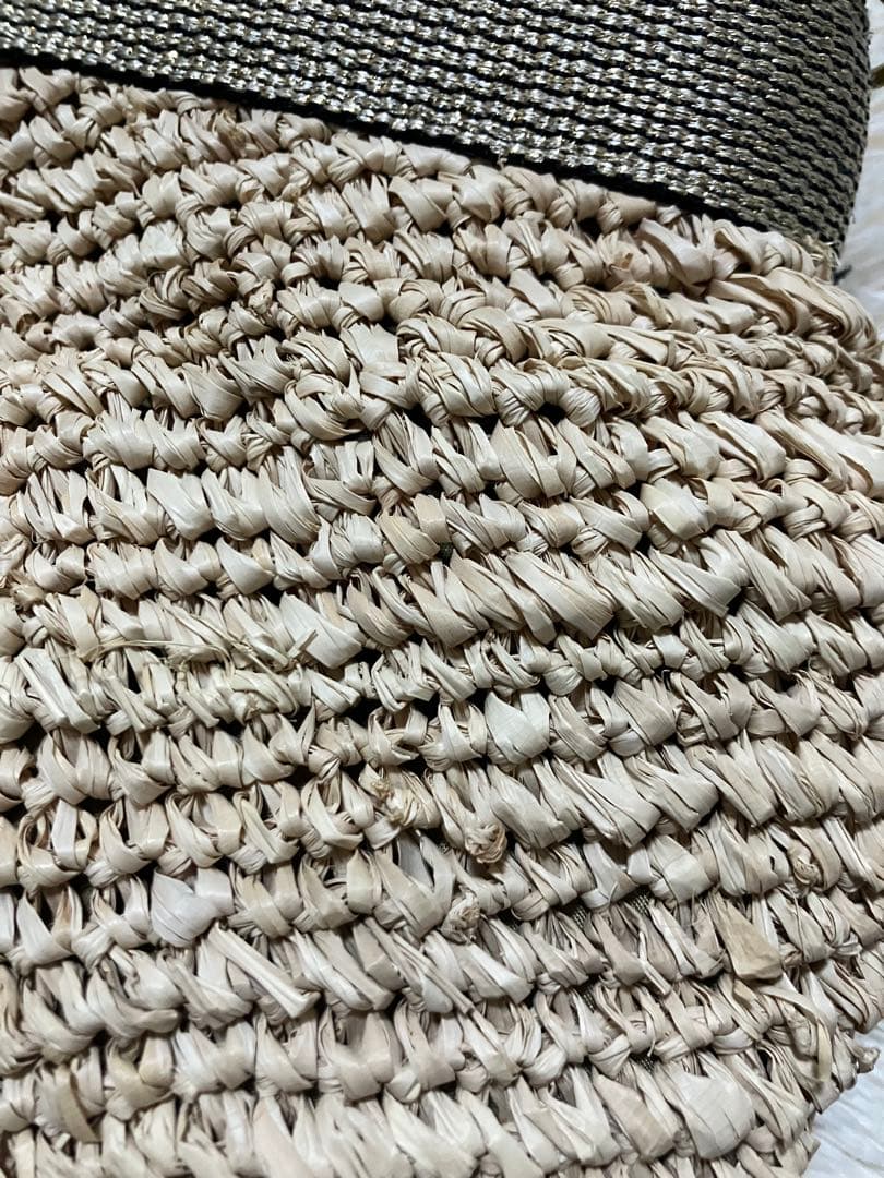 ヴィオラドーロ ラメテープハンドル 2way カゴバッグ