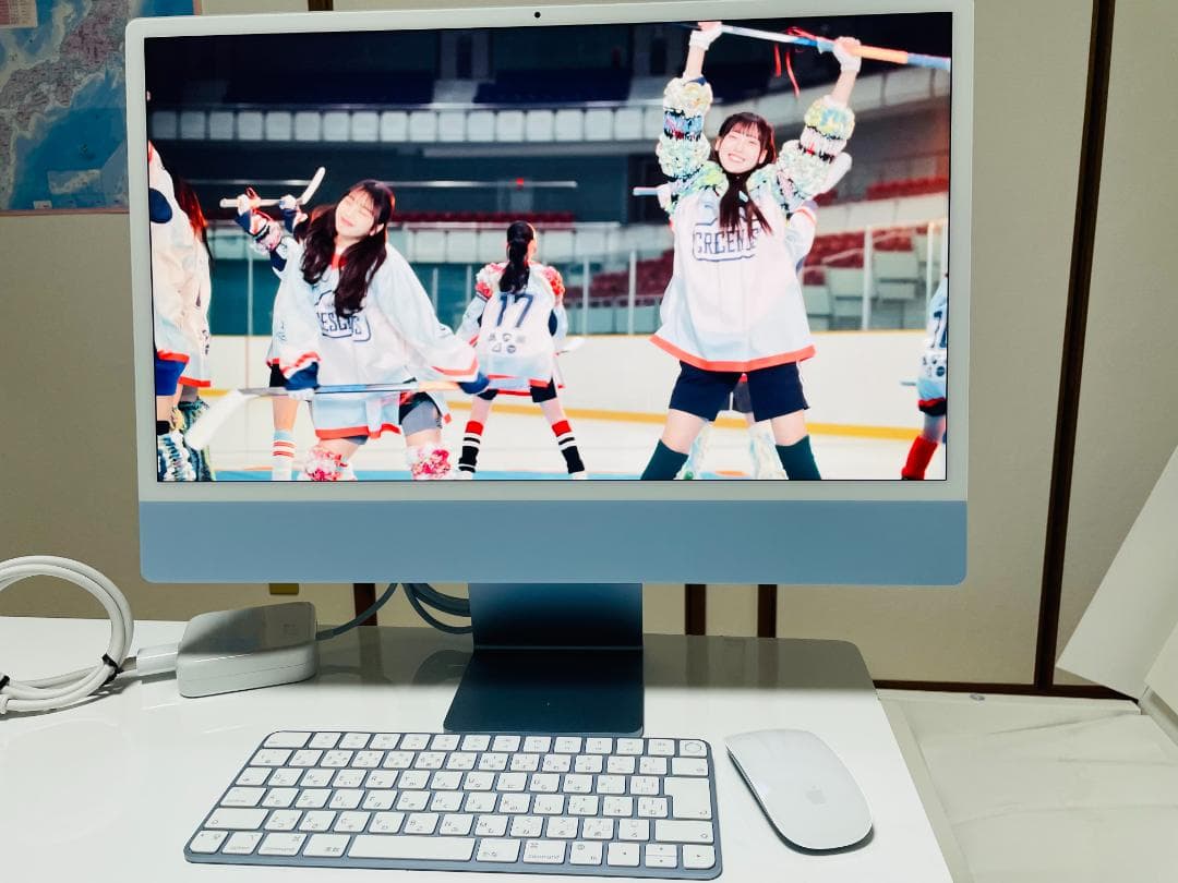 【極上美品】iMac 24\" M1 512G ブルー / 4.5Kの超高画質体験