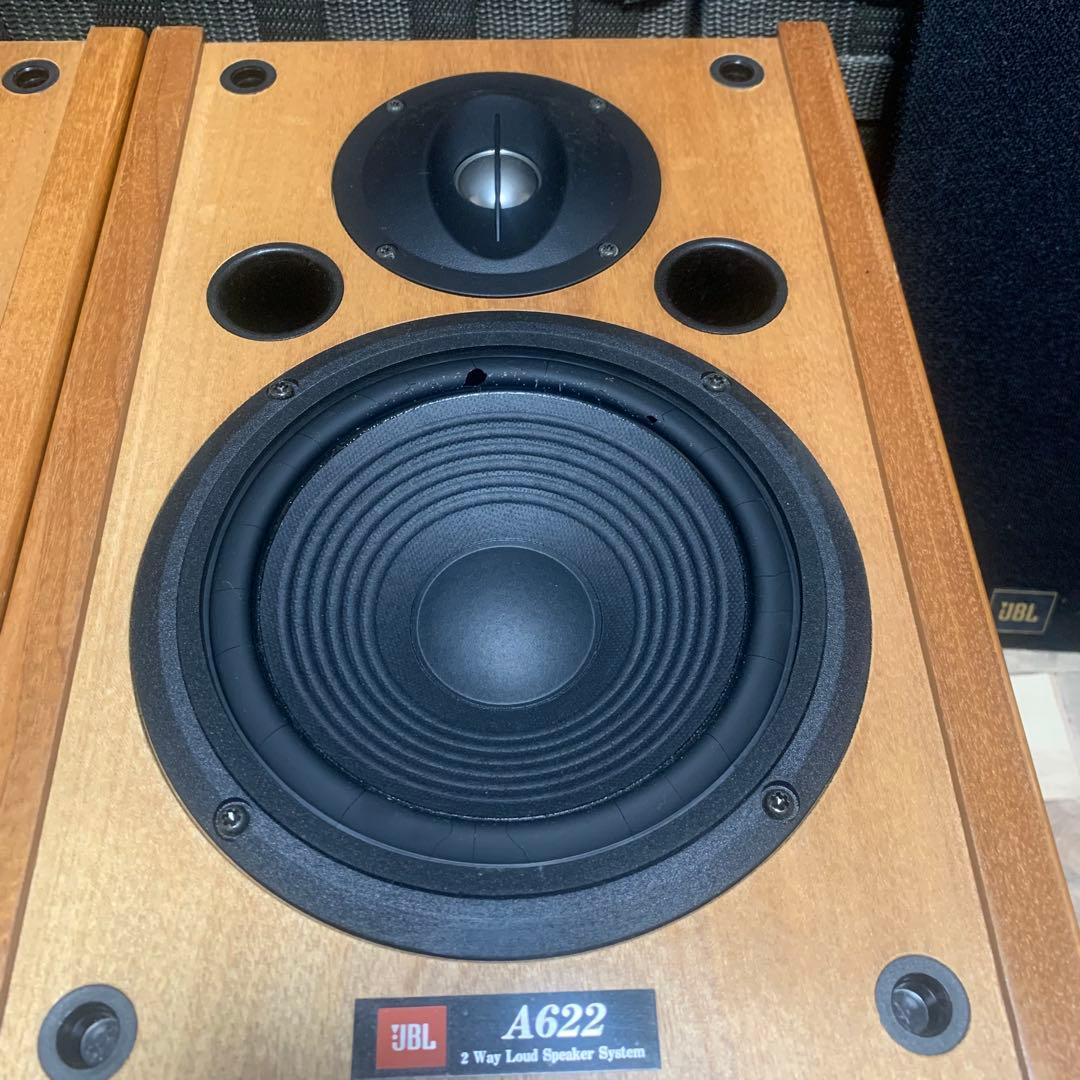 JBL ボックス型スピーカー A622 ペア ウッド調 ジャンク品
