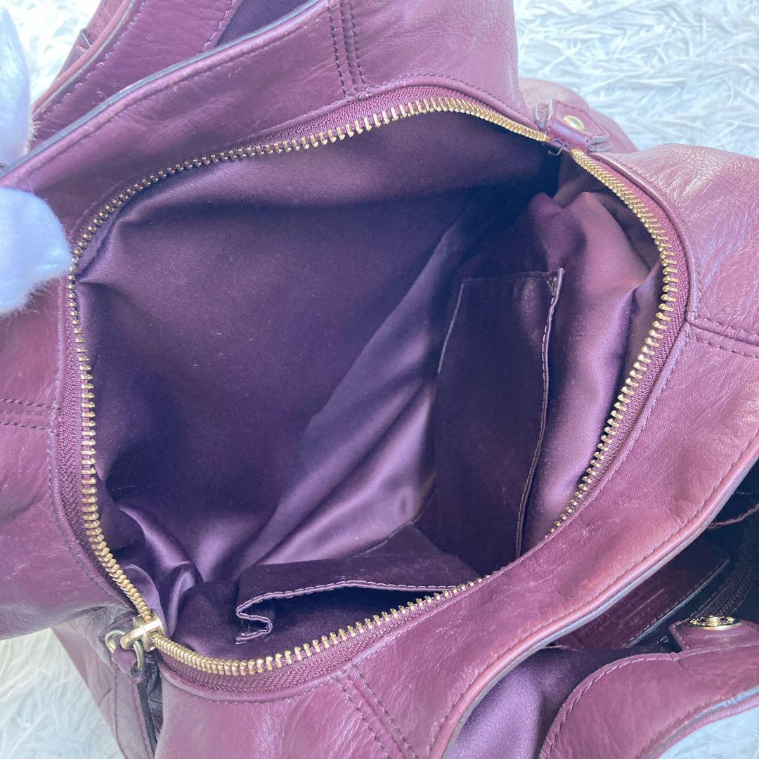 vintage coach old archive キャンベル ボルドー