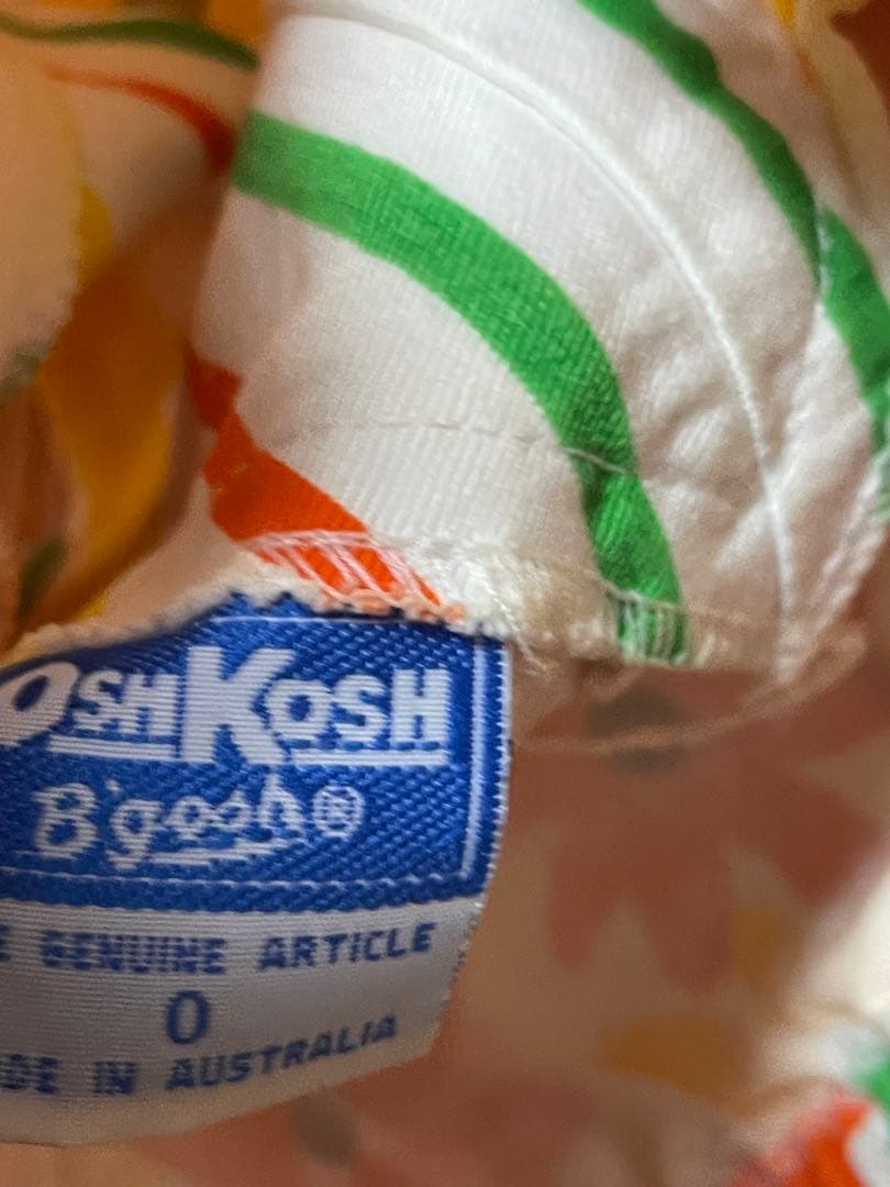 オシュコシュ　セットアップ　ショートオール　シャツ　80〜90 海外製