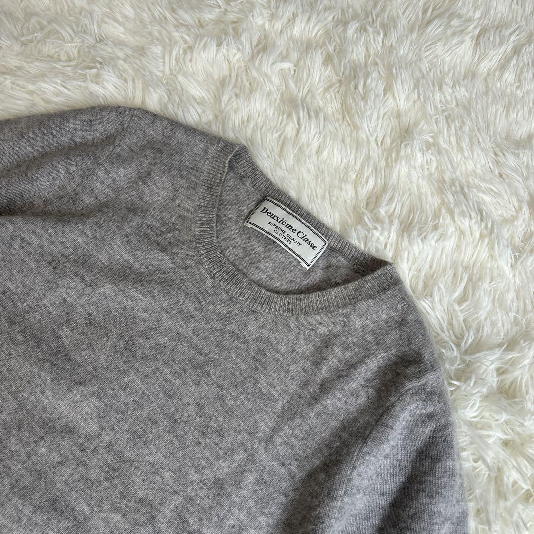 ドゥーズィエムクラス カシミヤ アンサンブル ニット カーディガン 金ボタン