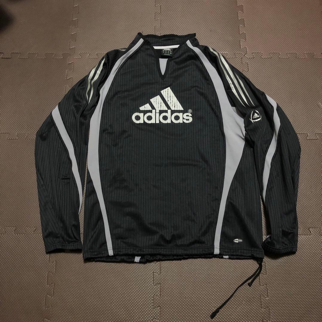 00's adidas ジャージセットアップ 上下 メンズ ブラック グレー