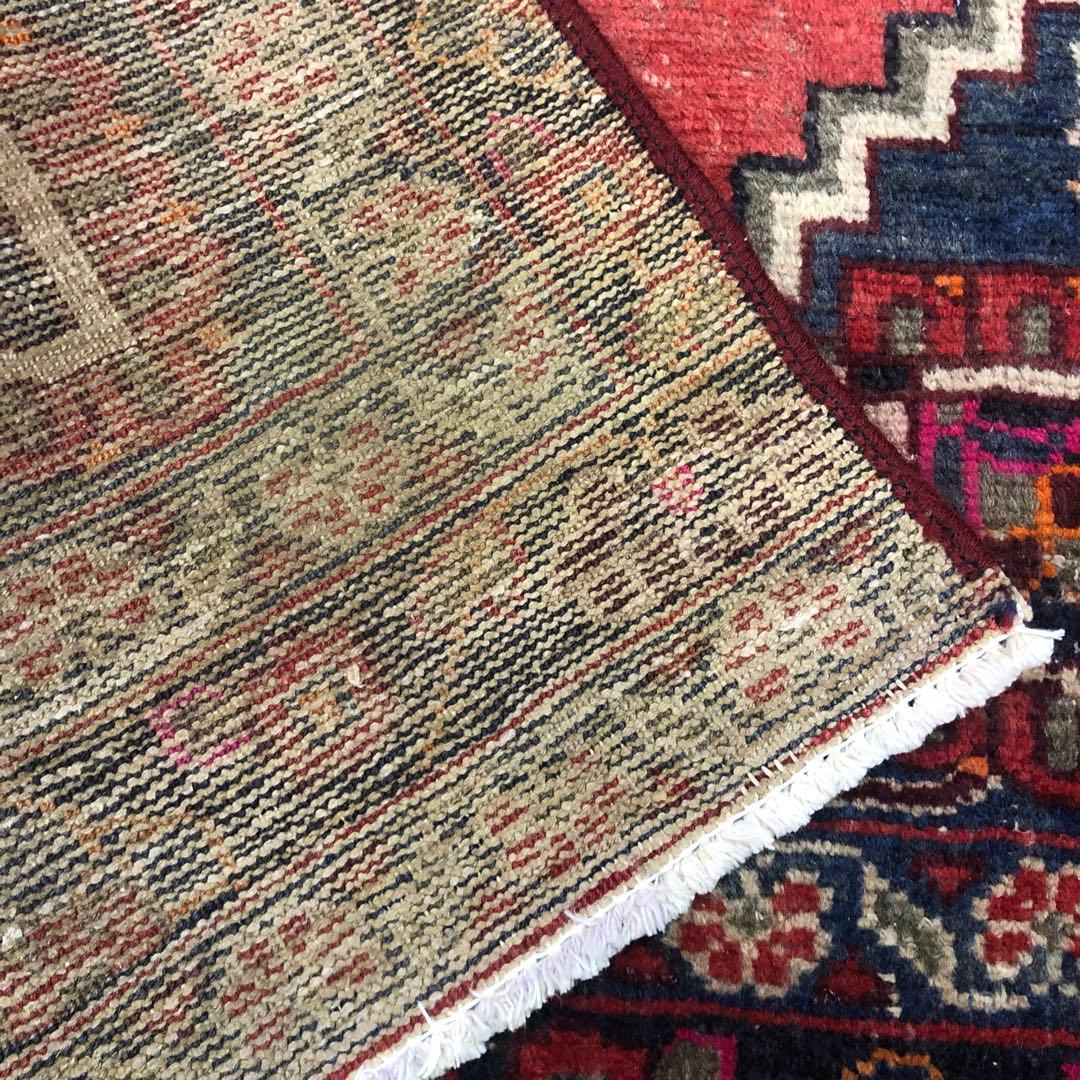 ペルシャ絨毯 ヴィンテージラグ 214×49cm 手織り オールドpersia