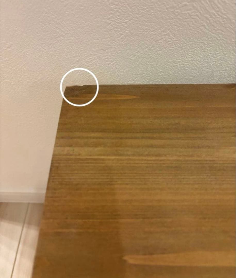 【新品未使用・値下げ】salut! サリュ　オールドウッド2段両開きキャビネット